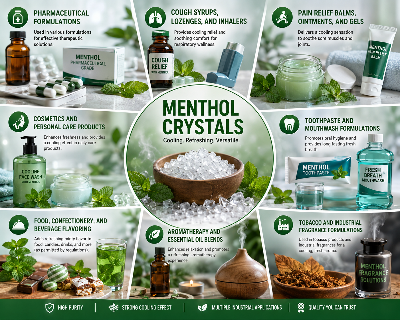 Menthol Crystals Manufacturer India